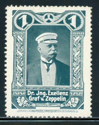 Zeppelin Related Poster Stamp Cinderella Lot 2 - Count Ferdinand See Scan $$$