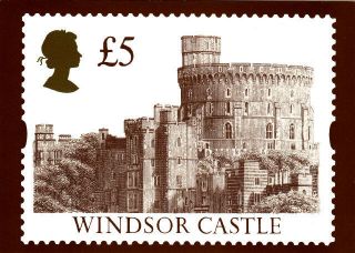 1992 Windsor Castle £1.  50,  £2,  £5 (d3,  D4,  D5) Phq Cards