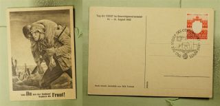 Dr Who 1943 Poland General Government Nsdap Special Cancel Postcard E46572