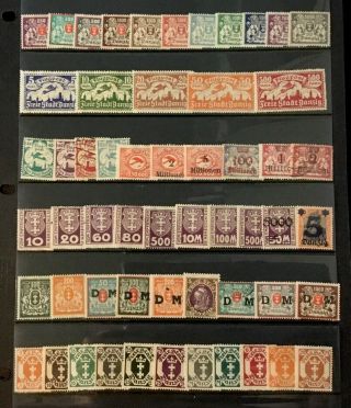 Danzig (gdańsk) Stamps 56 All Different Lot 81319a