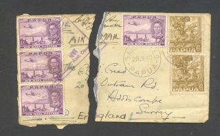 Papua Guinea,  1940,  Passed By Censor Cover Torn In 2