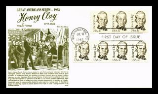 Us Cover Henry Clay Great Americans Series Fdc Gamm Cachet