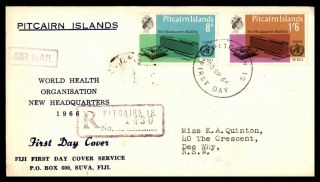 Mayfairstamps Pitcairn Islands 1966 World Health Organisation Registered To Nsw