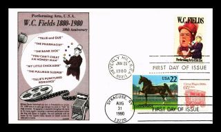 Dr Jim Stamps Us W C Fields Circus Wagon First Day Combo Gamm Cover