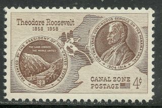 Us Possessions Canal Zone Stamp Scott 150 - 4 Cents Issue Of 1958 - Mnh - 12