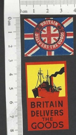 Britain Delivers The Goods Ww2 Patriotic Labels Mh (2)