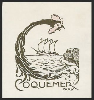 1914 - 16 France - Coquemer Self Promotional Poster Stamp