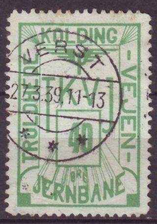 Y6837/ Denmark Troldhede - Kolding Local Railway Parcel Stamp 40 (verst - Brotype)