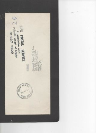 1971 Post Strike Gills Postal Service.  Cover With Additional Chelsea Canc