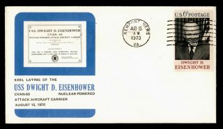 Dr Who 1970 Uss Dwight D.  Eisenhower Navy Ship Keel Laying C120341