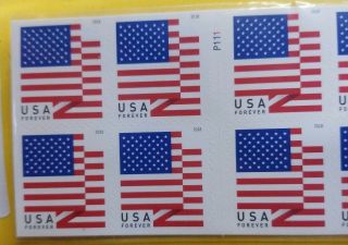 Us Flag Usps Forever Stamps 1 Book Of 20 Postage Stamps United States