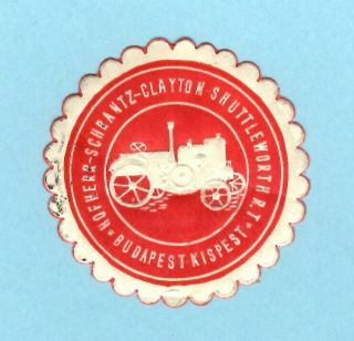 Cinderella Stamp 1930s Budapest Kispest Car Hofherr - Schrantz - Clayton - Shuttlewort