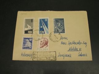 Poland 1958 Registered Cover To Switzerland 3442