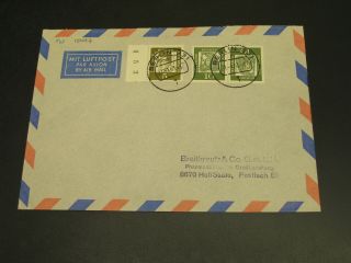 Germany 1963 Tete Beche Booklet Stamps On Cover 15097