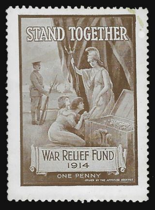 Gb Wwi 1914 War Relief Fund - Brown