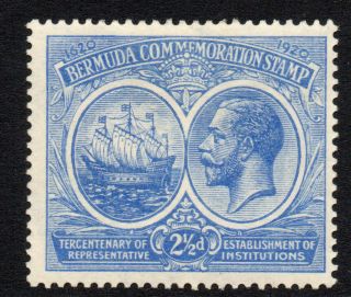 Bermuda 2 1/2d Stamp C1920 - 21 Mounted Sg66