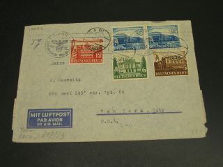 Germany 1941 Airmail Cover To Usa 15032