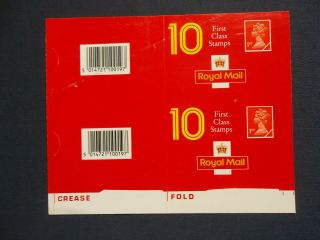 Block Of 2 Covers 10 By First Class Nvi Machin Barcode Booklet Hd3