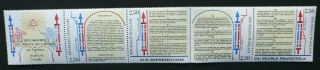 France 1989 Bicentenary Of Declaration Of Rights Of Man Set Of 4 Mnh Sg2892/2895