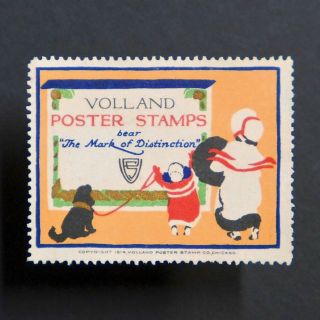 Poster Stamp Usa 1914 Volland Advertising Label • Cinderella