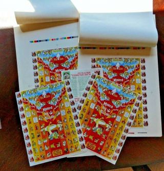 Unusual Poster Stamp Label Lot 2 Sets Proofs Color Separations & Finished Labels