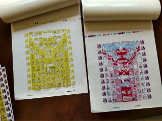 Unusual Poster Stamp Label Lot 2 sets Proofs Color Separations & finished labels 4