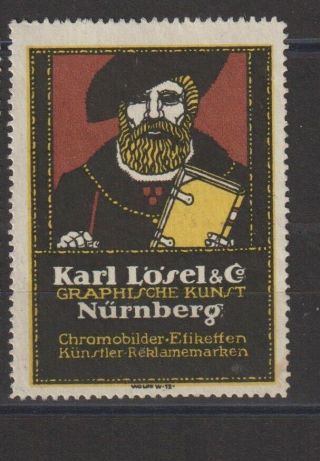 German Poster Stamp Artist W Wolff