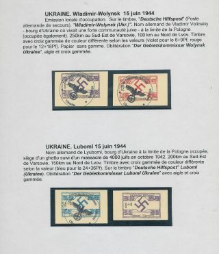 Russia Latvia Lithuania Estonia Ukraine M&U 1940s Cinderellas (80, ) (Ad 153) 2