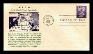 Dr Jim Stamps Us Nato Scott 1008 First Day Cover Washington Dc