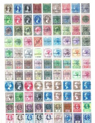 Gerald King Lundy Isle Full Sheet Cancelled Stamps U/mint Lot 172