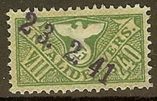 Stamp Germany Revenue Wwii Fascism War War Era Medica Viii 240 Invalid