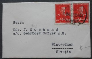 Romania 1940 Cover Sent To Switzerland Franked W/ 4l Stamp