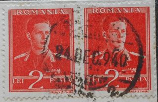 Romania 1940 Cover sent to Switzerland franked w/ 4L stamp 2