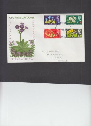 1964 Botanical Congress Gpo Fdc With Lincoln Fdi Handstamp.  Cat £25