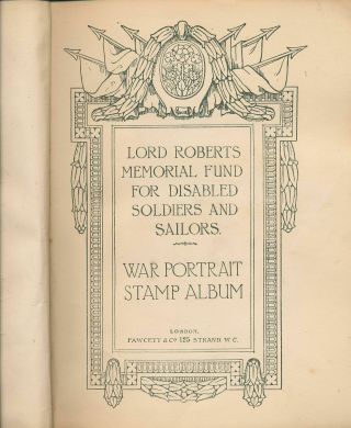 Lord Roberts Memorial Poster Military Stamps In Old Album Complete (appx 145) Ad03
