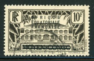 French Colonies (equatorial Africa) Selections: Scott 25 10fr Cv$30,
