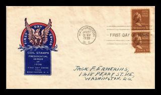 Dr Jim Stamps Us Martha Washington Presidential Series Coil First Day Cover