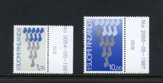 Finland 1987 760 - 1 National Independence,  Maps 2v.  Mnh H958