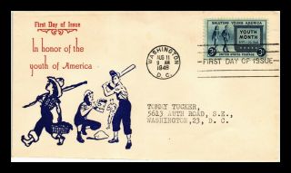 Us Cover Salute To Youth Of America Fdc Scott 963