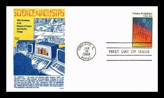Us Cover Science And Industry Fdc Gamm Cachet