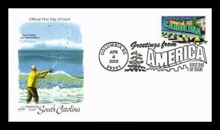 Dr Jim Stamps Us South Carolina Greetings From America Art Craft Fdc Cover