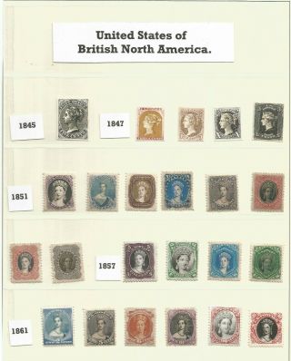 Gerald King United States Of British North America On Album Page U/mint Lot 110