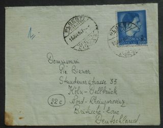 Romania 1947 Cover From Ploesti To Austria 15 000 Lei Stamp Franking