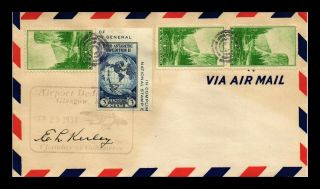 Us Cover Airport Dedication Glasgow Kentucky Signed Air Mail