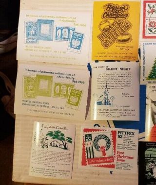Pittsburgh Philatelic Society Souvenir Sheets 13 Different,  Stamp Clubs