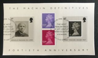 2007 40th Anniversary Of The First Machin Definitives Mini Sheet Ms2743