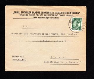 Romania 1940 Banderole Cover From Arad To Austria,  2 Lei Stamp Franking