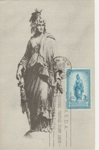 Maximum Card Us 1952 Statue Of Freedom
