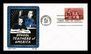Dr Jim Stamps Us Teachers Of America Cachet Craft First Day Cover