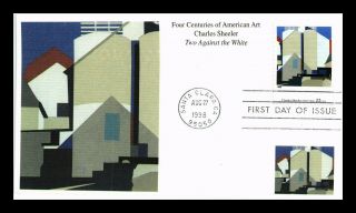Us Cover Charles Sheeler Four Centuries Of American Art Fdc Mystic Cachet